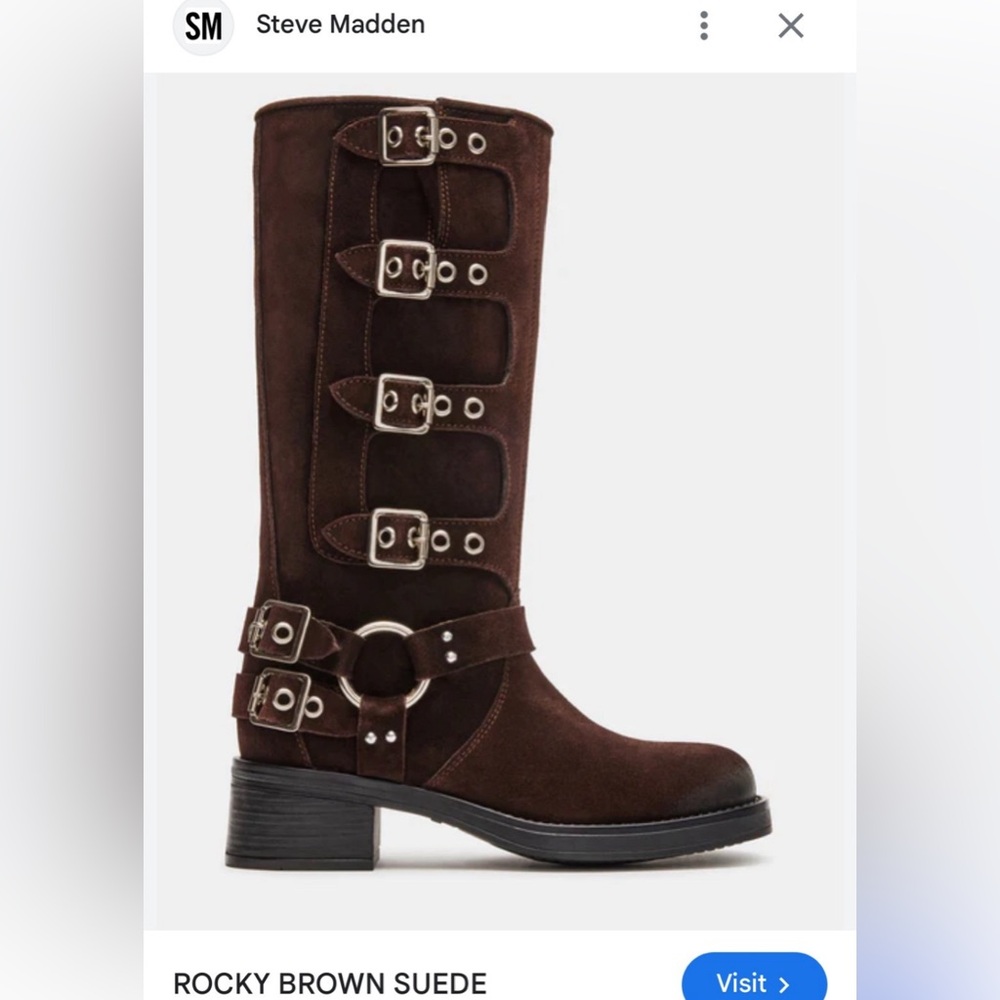 NEW Steve Madden Rocky Brown Boots